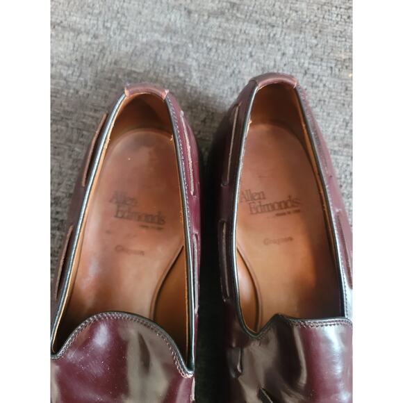Allen‎ Edmonds Grayson Tassel Loafers Size 10 Slip-On Brown Burgundy Leather main image 6